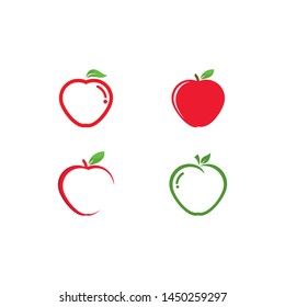Apple logo template vector illustration design