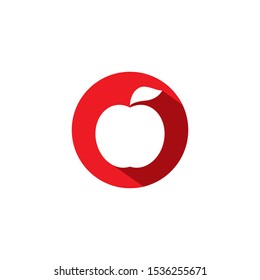 Apple logo template vector illustration design