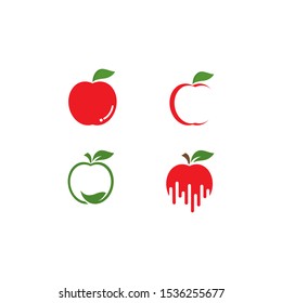 Apple logo template vector illustration design