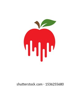 Apple logo template vector illustration design