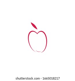 Apple logo template vector illustration design