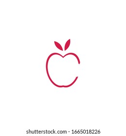 Diseño de ilustración vectorial de plantillas de logotipo de Apple