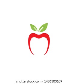 apple logo vector ilustration template