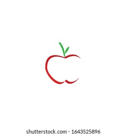 apple logo vector ilustration template