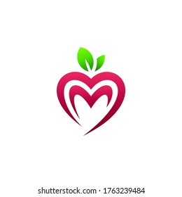 apple lover logo design template