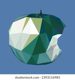 manzana en el estilo de polos bajos. textura gráfica para la ropa, impresión de moda en tela. ilustración vectorial