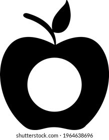 Apple mandala sign. Circle monogram. Back to school. Apple teacher gift design. Iron on, last minute gift present decoration. 