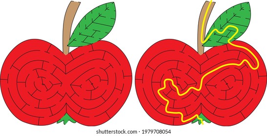 Maíz de Apple para niños con solución
