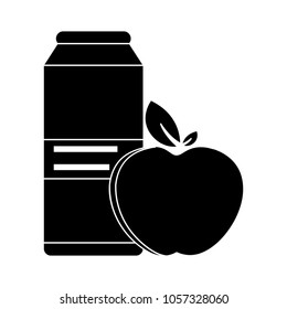 apple with milk icon