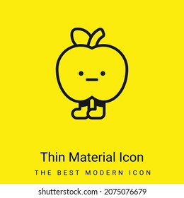 Apple minimal bright yellow material icon