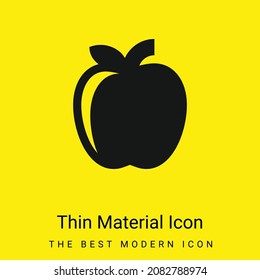 Icono de material amarillo brillante mínimo de Apple