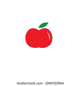 apple minimalist vector image or clip art