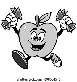 Apple with Money Illustration