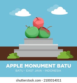 The Apple Monument is a monument located in Batu City Square, East Java, because Batu City is the largest apple-producing city in East Java.