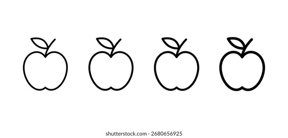 Elemento de ícone de linha múltipla Apple