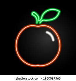 Apple Neon Sign Modern Glowing Banner Stock Vector (Royalty Free ...