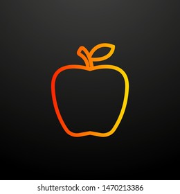 an Apple nolan icon. Elements of science set. Simple icon for websites, web design, mobile app, info graphics