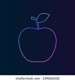 The Apple nolan icon. Simple thin line, outline vector of Gym icons for UI and UX, website or mobile application