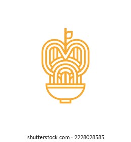 Logo-Design für Apfelnudeln