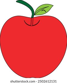 apple on isolated white background 