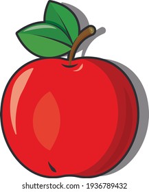 Apple on a light background. EPS10.