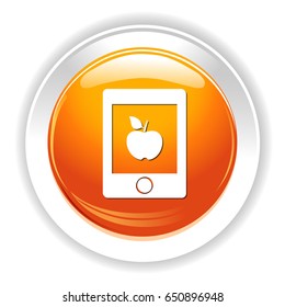apple on a tablet icon