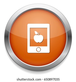 apple on a tablet icon