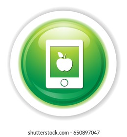 apple on a tablet icon
