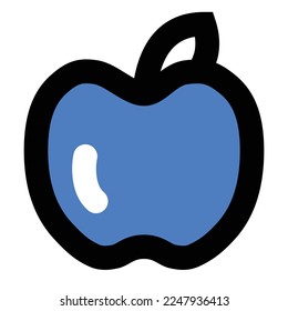 apple una ilustración con estilo plano