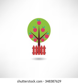 apple orchard icon