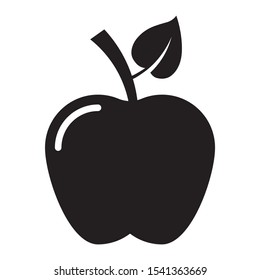 Apple Organic Fruit Vector Icon Design