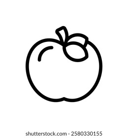 Apple Outline Icon. Apple Icon