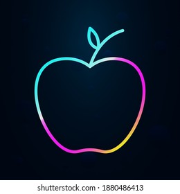 An apple outline nolan icon. Simple thin line, outline vector of education icons for ui and ux, website or mobile application