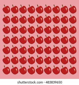 apple pattern background healthy food icons image 