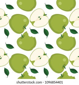 Apple pattern background vector