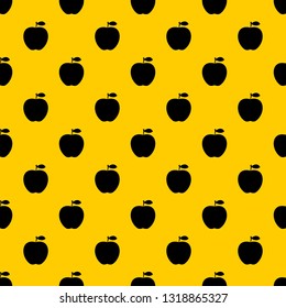 Apple pattern seamless vector repeat geometric yellow for any design