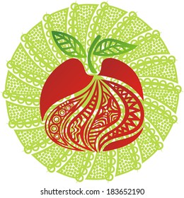 Apple pattern vector illustration