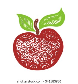Apple pattern vector illustration