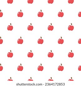 Apple pattern vector illustration. Apple seamless pattern and texture background design. Repeat pattern and decoration.