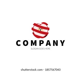 Apple Peel Logo Concept. Vector Design Illustration. Symbol and Icon Vector Template.