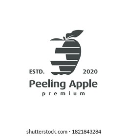 Logotipo de vector de pelado de Apple para empresas