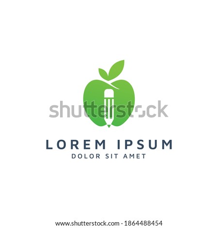 Similar – Image, Stock Photo Delicious apple with pencil shavings in lunch box