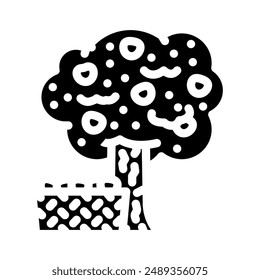 apple picking autumn glyph icon vector. apple picking autumn sign. isolated symbol illustration
