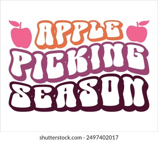 Apple Picking Season Retro Svg,Says Svg,Funny Svg,Pumpkin Svg,Fall Svg,Autumn Svg,Fall Quotes Svg,Spice Baby Svg,Pumpkin Season Svg,Cut File,Silhouette