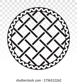 apple pie / cherry pie - line art icons for apps and websites