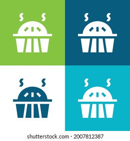 Apple Pie Flat four color minimal icon set