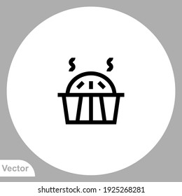 Apple pie icon sign vector,Symbol, logo illustration for web and mobile