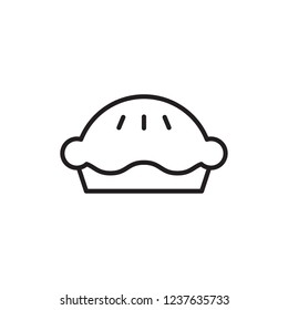 apple pie icon vector