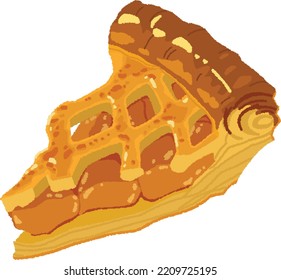 Apple pie is an oven-baked pie filled with candied apples. Apple pies vary in shape and taste depending on the country.