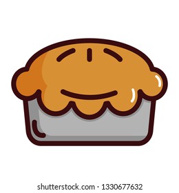 Apple pie simple icon